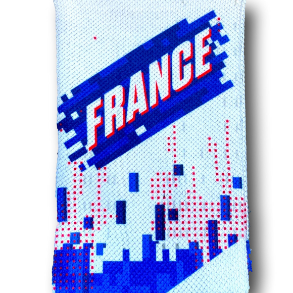 3/$20 France Flag Funny Novelty Crew Socks - NWT - Picture 3 of 4